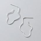925 Sterling Silver Hollow Earring 1 Pair - S925 Silver - Silver - One Size