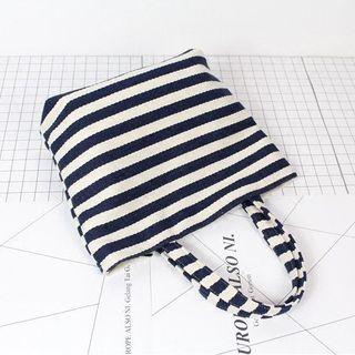 Stripe Canvas Lunch Bag