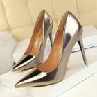 Faux-leather Wet-look Stilettos