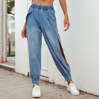 Cut-out Jogger Jeans