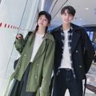 Couple Matching Double-breasted Buckled Jacket
