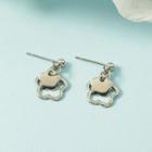 Flower Drop Earring 1 Pc - Silver - One Size