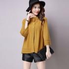 3/4-sleeve Thick Cardigan