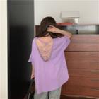 Cross-back Short-sleeve Oversize Tee