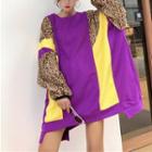 Color Block Loose-fit Pullover