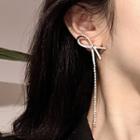 Mismatch Rhinestone Earring 1 Pair - 925 Silver Needle - As Shown In Figure - One Size