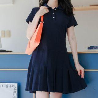 Short Sleeve Mermaid Polo Dress