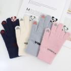Cartoon Panda Knit Gloves