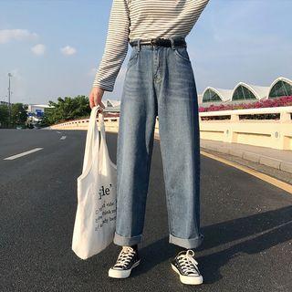 High-waist Loose-fit Denim Pants