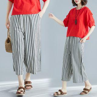 Crop Striped Pants