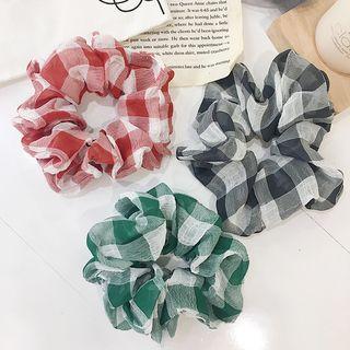 Plaid Chiffon Headband