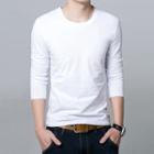 Long-sleeve Round Neck Tee