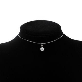 Rhinestone Pendant Fishing Line Choker