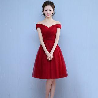 Off-shoulder Cocktail Dress / Evening Gown