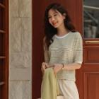 Ringer Round-neck Stripe T-shirt