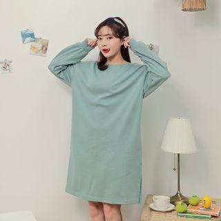 Boxy-fit Pastel Sweatshirt Dress