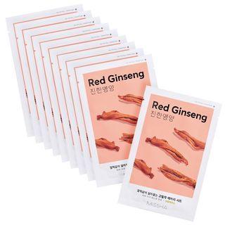 Missha - Airy Fit Sheet Mask Set 10 Pcs - 5 Types Red Ginseng - 10 Pcs