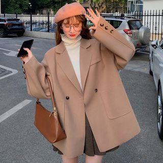 Double-breasted Jacket Camel - One Size