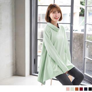 Cowl-neck Tent Tunic Top