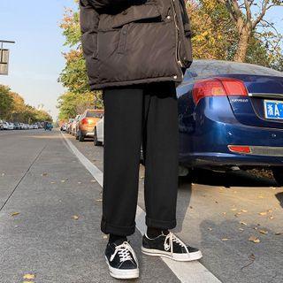 Drawstring Wide-leg Dress Pants