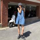 Denim A-line Tank Dress/ Tank Top