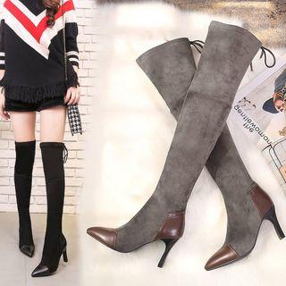 High-heel Pointed Over-the-knee Boots