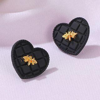 Alloy Bee Earring 1 Pair - 01 - 1972 - Black - One Size