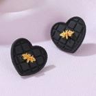 Alloy Bee Earring 1 Pair - 01 - 1972 - Black - One Size