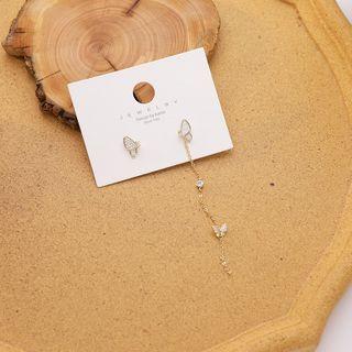 Butterfly Earring As Shown In Figure - One Size