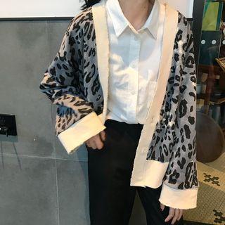 Leopard Cardigan As Shown In Figure - One Size