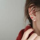 925 Sterling Silver Christmas Glaze Earring