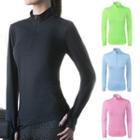 Long Sleeve Half Zip Sports Top