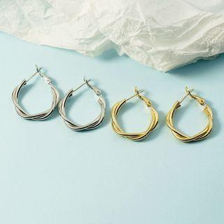 Rope Hoop Earring
