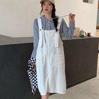 Henley Hoodie / Sleeveless Dress
