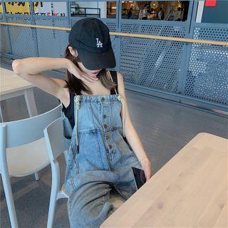 Tank Top / Cropped Denim Jumper Pants