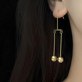 Drop Rhinestone Earring 1 Pair - Gold - One Size
