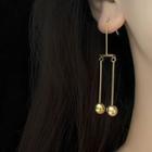 Drop Rhinestone Earring 1 Pair - Gold - One Size
