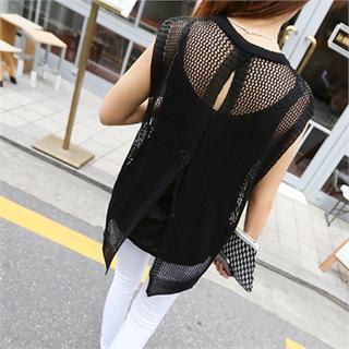 Perforated Knit Vest