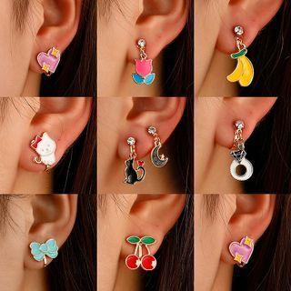 Cartoon Glaze Alloy Earring (various Designs)