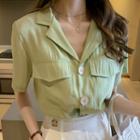 V-neck Pocket Shirt