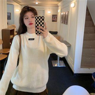 Long-sleeve Round-neck Logo Sweatshirt