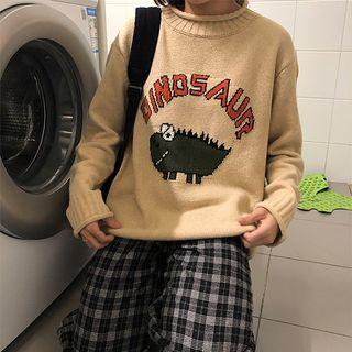Dinosaur Print Sweater