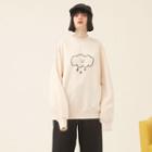 Rainy Cloud Printed Long-sleeve Sweatshirt