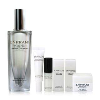 Enprani - White Cell Set: Melanin Out Serum 50ml + Skin Softener 20ml + Emulsion 20ml + Youth Cell Activator 5ml + Melanin Out Serum 10ml + Cream 10ml