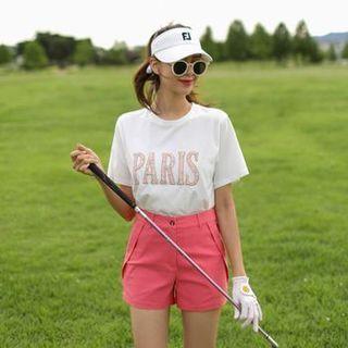 Zip-fly Fold-over Stretchy Shorts