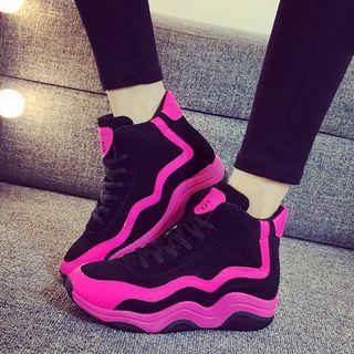 Color Block High Top Sneaker