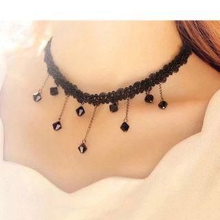 Fringed Lace Necklace