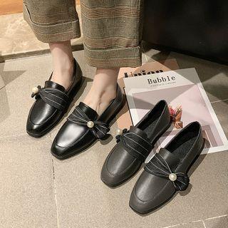 Faux Pearl Moccasins