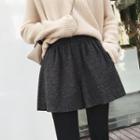 Elastic Waist Wide-leg Shorts