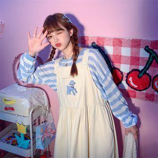 Applique Jumper Dress Almond - One Size